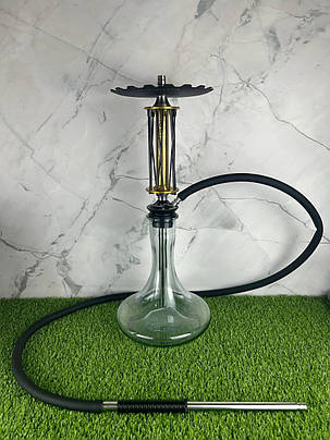 Кальян Trumpet Hookah Rider W-40 (ущільнювач) – Золото та чорний, фото 1