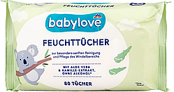 Вологі серветки Babylove Feuchttucher Німеччина (80шт)