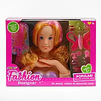 Лялька манекен голова для зачісок і макіяжу манікюр 820