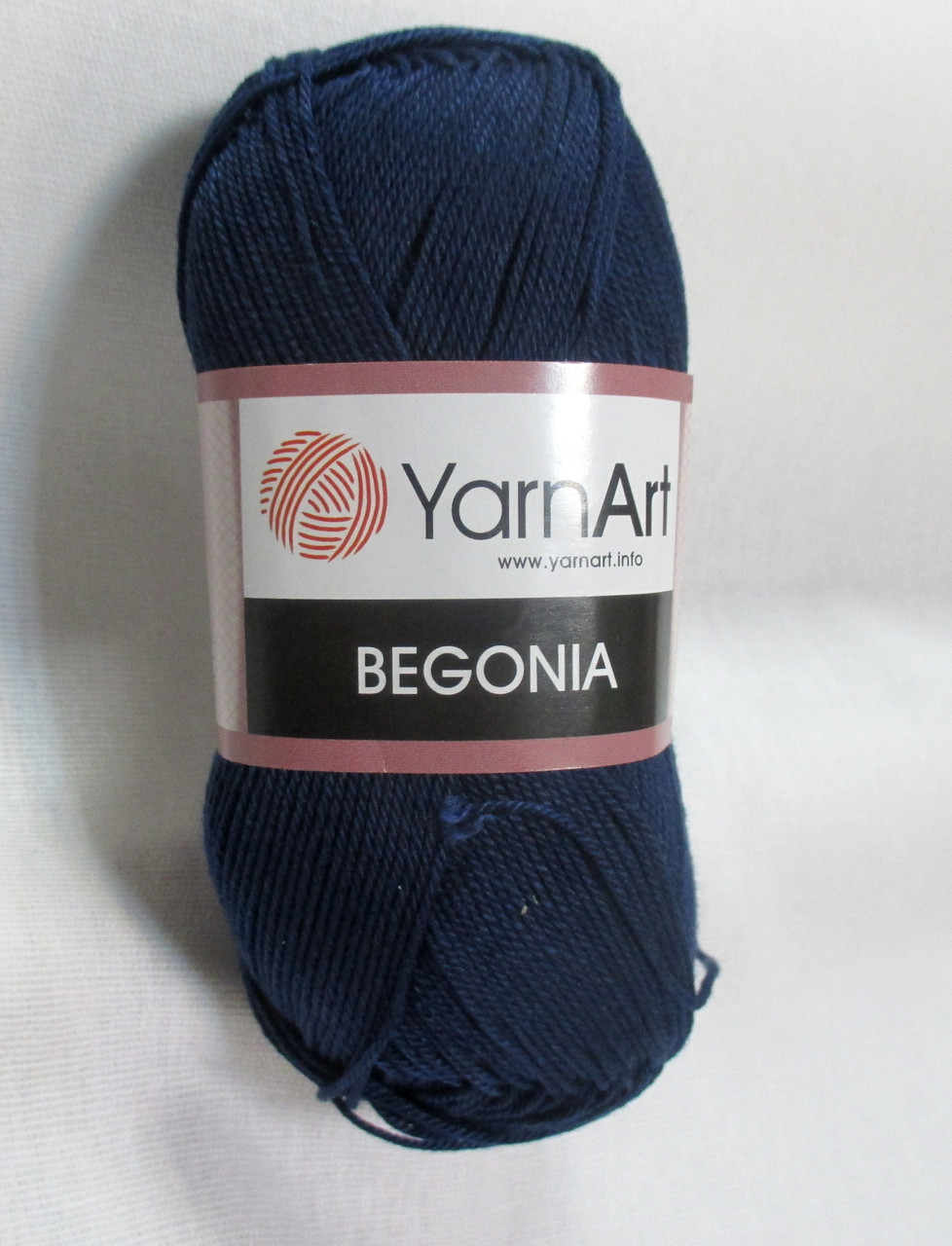 Пряжа Бегонія Begonia YarnArt 100% бавовна темно синя № 0066 нитки бавовняні для в'язання