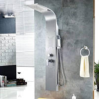 Душова панель Epelli Megacascata Chromo A з фіксованою лійкою, масажними форсунками та виливом