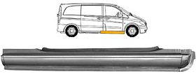 Порог дверей передніх правих Mercedes Vito W639 03-14 Fps