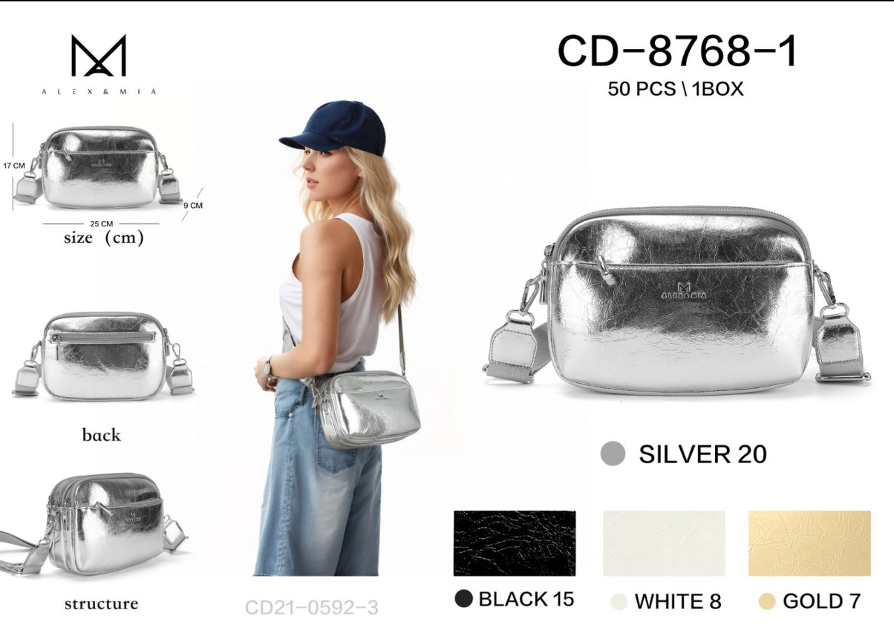 Жіноча стильна сумочка Alex&Mia (гуртом/роздріб)