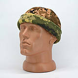 Тактична шапка-докерка комбінована з велкро панеллю в камуфляжі ММ-14, фото 2