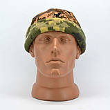 Тактична шапка-докерка комбінована з велкро панеллю в камуфляжі ММ-14, фото 4