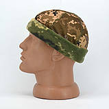 Тактична шапка-докерка комбінована з велкро панеллю в камуфляжі ММ-14, фото 7