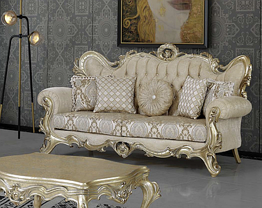 Диван в стилі бароко натуральне дерево  Ф'южн