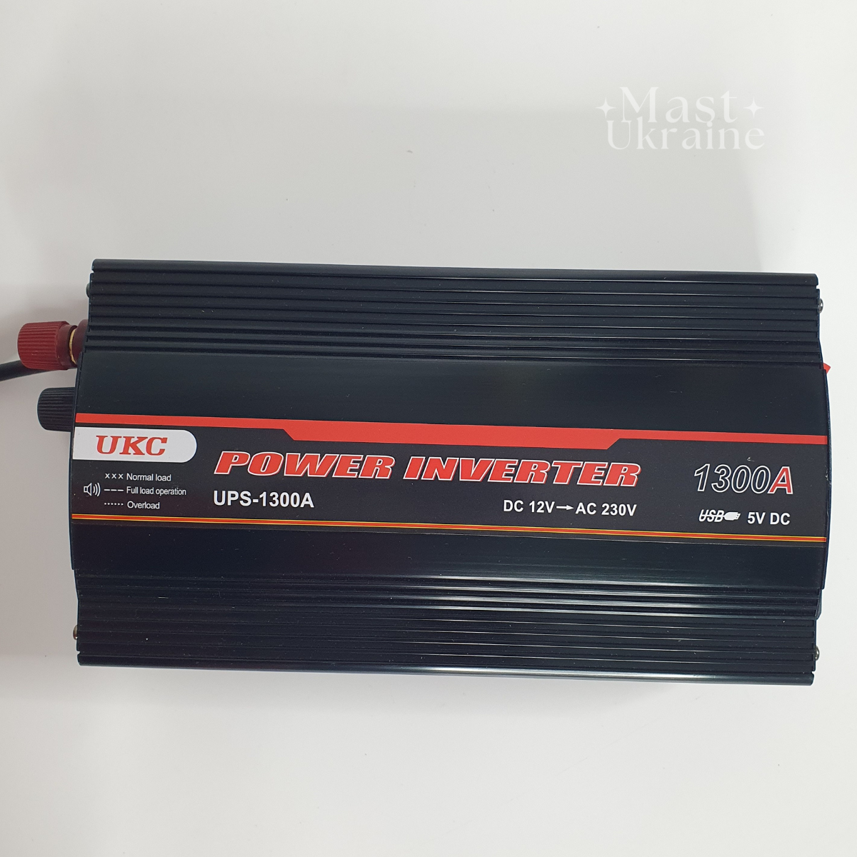 Перетворювач напруги інвертор UKC 1300W 12V-220V із захистом від короткого замикання та перевантаження UPS-1300A, фото 1