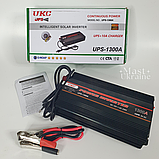 Перетворювач напруги інвертор UKC 1300W 12V-220V із захистом від короткого замикання та перевантаження UPS-1300A, фото 10