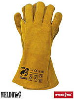 Рукавички REIS WELDOGER-Y-L-11 (ПОЛЬЩА) Зшиті кевларовими нитками