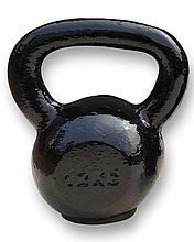 Гиря чавунна Toorx 10 кг з гумовою підставкою чорна