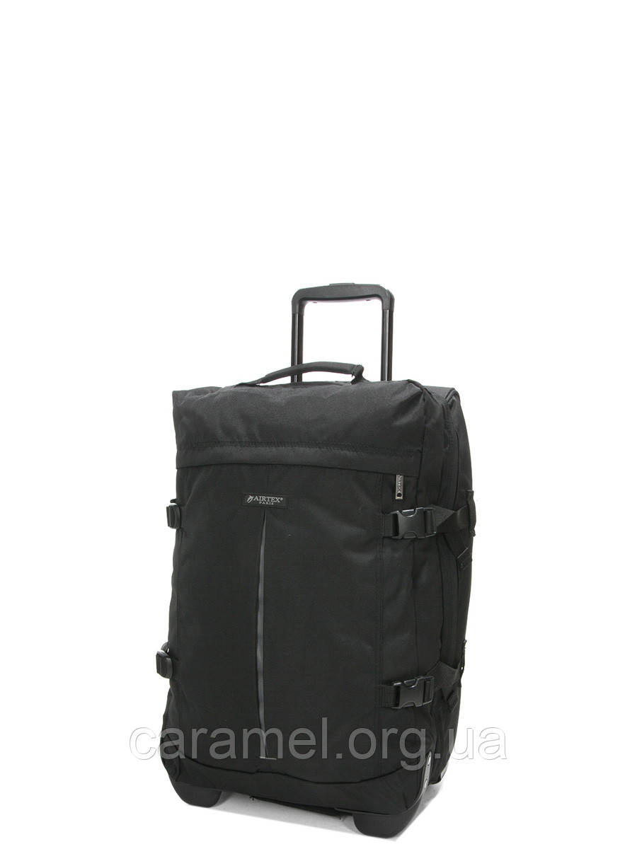 Сумка на колесах мала S чорна 55x34x25см/41л/2.5кг/Airtex 827-55, фото 1