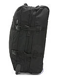 Сумка на колесах мала S чорна 55x34x25см/41л/2.5кг/Airtex 827-55, фото 5