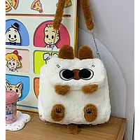 Рюкзак плюшевий дитячий Котик м'яка сумка антистрес іграшка подарунок