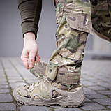 Штани з наколінниками мультикам стрейч Grifon Rip-Stop (Tornado Winter) на флісі, фото 6