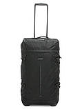 Сумка на колесах середня М чорна 68x36x32см/72л/2.7кг/Airtex 827-68, фото 3