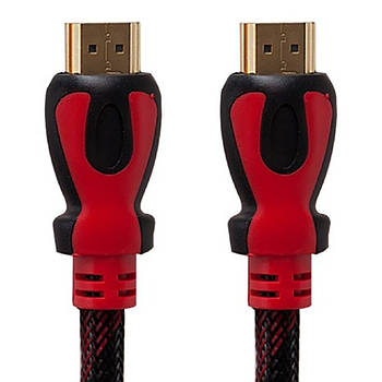 Посилений кабель HDMI-HDMI 20м (V1,4) у тканинній обмотці з фільтром / HDMI дріт для телевізора / Шнур hdmi