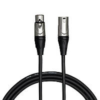 Кабель мікрофонний Cascha CCA-M1BK3 (Advanced Line Microphone Cable, Black, 3 м)