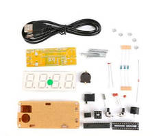 Радіоконструктор Електричний годинник Led синій