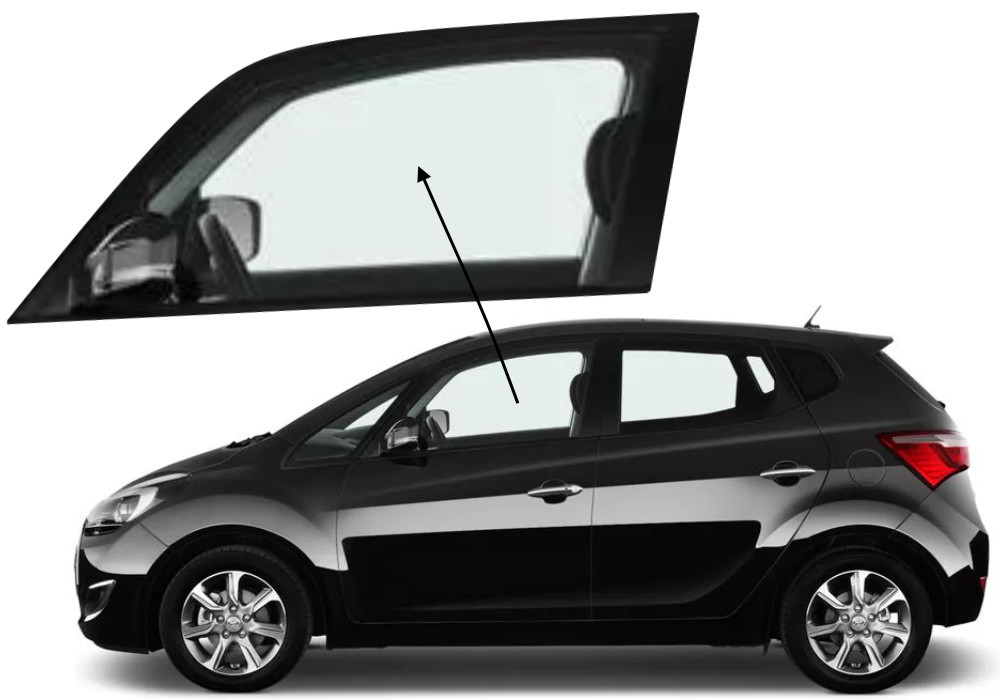 Бічне скло Hyundai IX20 2010-2024 передніх дверей ліве