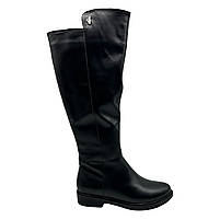 Чоботи зимові шкіряні чорні жіночі «Style Shoes», фото 2