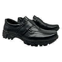 Туфлі спортивні чоловічі шкіряні чорного кольору “Style Shoes”, фото 6