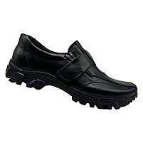 Туфлі спортивні чоловічі шкіряні чорного кольору “Style Shoes”, фото 7