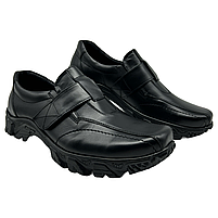 Туфлі спортивні чоловічі шкіряні чорного кольору “Style Shoes”, фото 9