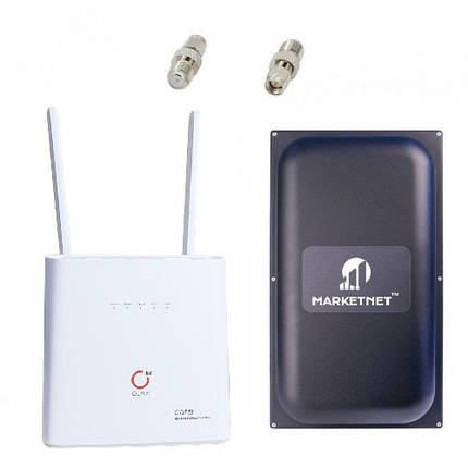 Комплект "4G LTE Wi-Fi роутер Olax AX9 Pro (АКБ 4000 mAh) + Панельна 4G антена MARKETNET Maxi MIMO 22 дБ", фото 1
