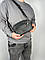 Чоловіча шкіряна сумка Coach сірого кольору, фото 9