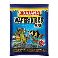 DAJANA WAFER DISCS mix Корм для кольорових донних риб, креветок та ракоподібних у чіпсах 80 мл/25 г DP061C(5520)