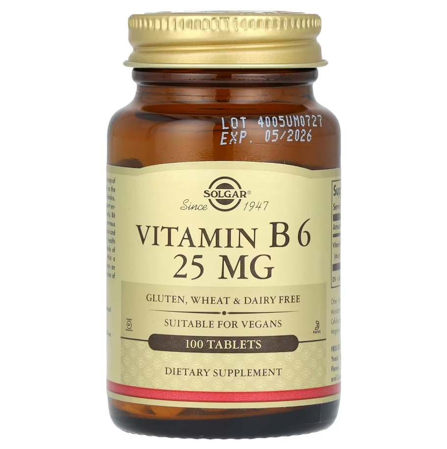 Vitamin B6 25 мг Solgar 100 таблеток