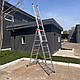 Драбина трисекційна 4.2 м алюмінієва Техпром 3 х 7 ступенів, фото 6