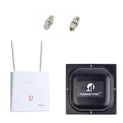 Комплект "4G LTE Wi-Fi роутер Olax AX9 Pro + Панельна антена 4G LTE MIMO Marketnet T800 18 дБ", фото 1