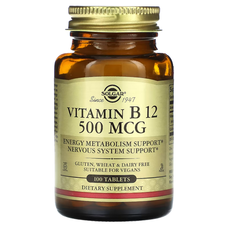 Vitamin B12 500 мкг Solgar 100 таблеток