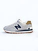 Зимові жіночі чоловічі кросівки New balance 574 Winter бежеві з хутром Нью Баланс замшеві світлі теплі низькі, фото 6