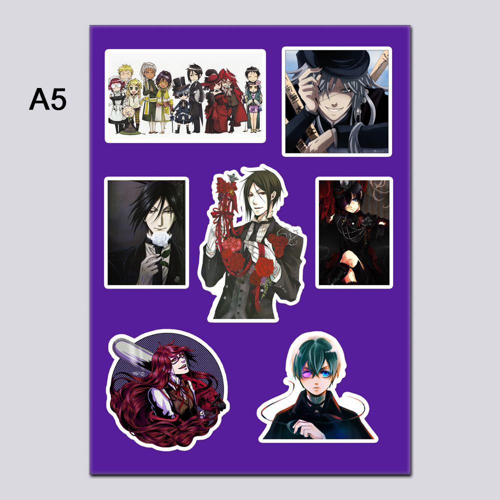 Стікери А5 Аніме Black Butler без порізування 002
