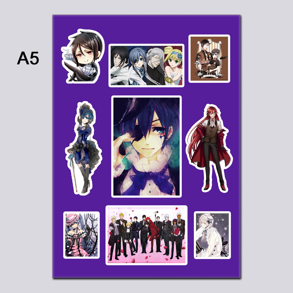 Стікери А5 Аніме Black Butler без порізування 004