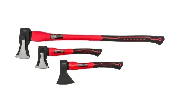 Набір сокир RED Technik 3в1, столярна, мала та велика колун-сокира, універсальний комплект