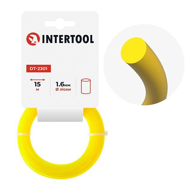 Волосінь для тримера "круг", 1.6 мм*15 м INTERTOOL DT-2301