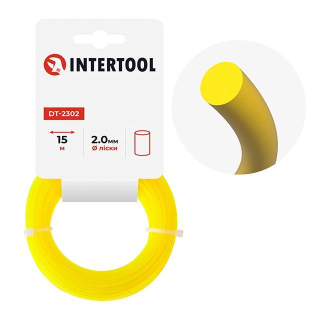 Волосінь для тримера "круг", 2.0 мм*15 м INTERTOOL DT-2302