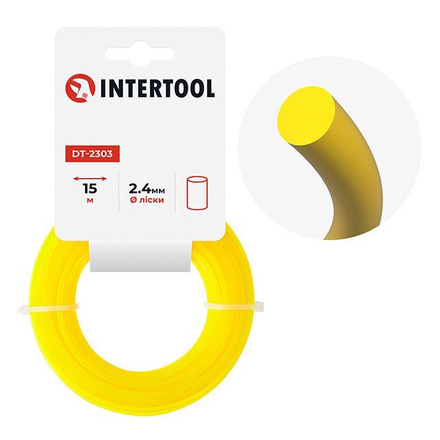 Волосінь для тримера "круг", 2.4 мм*15 м INTERTOOL DT-2303