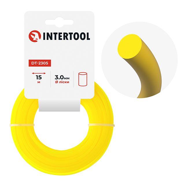 Волосінь для тримера "круг", 3.0 мм*15 м INTERTOOL DT-2305