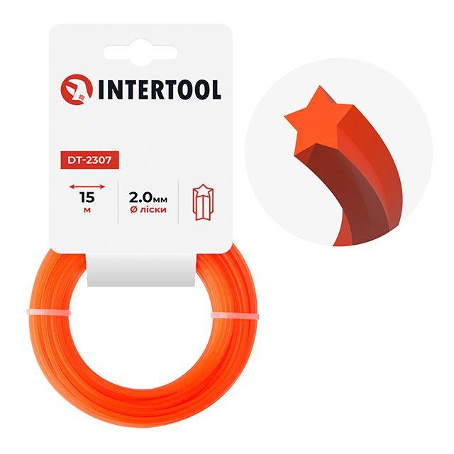 Волосінь для тримера "зірка", 2.0 мм*15 м INTERTOOL DT-2307