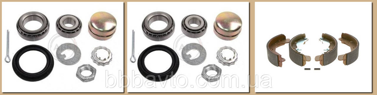 Комплект для заміни Задні колодки + підшипники Daewoo Lanos / Sens / Nexia, фото 1