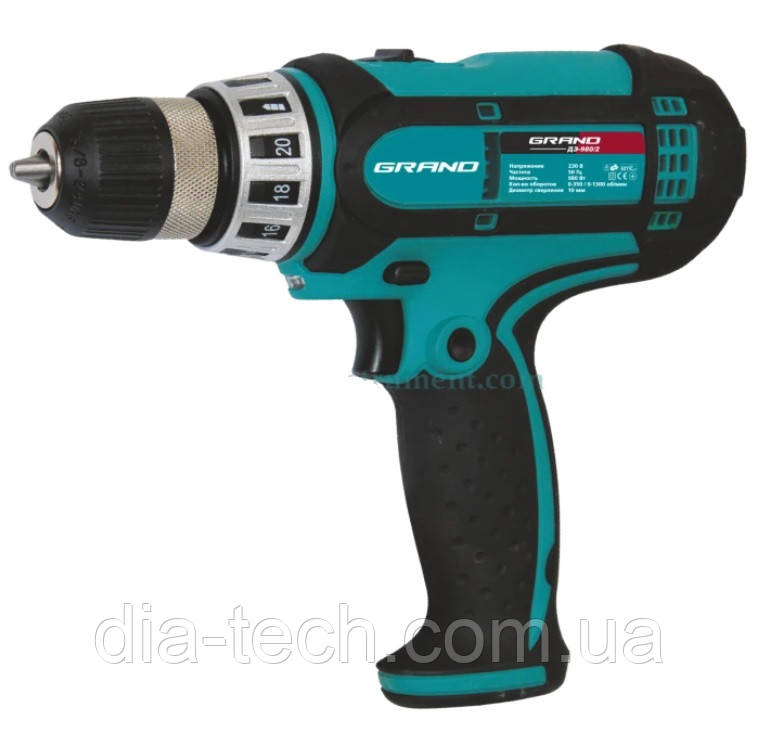 Дриль елекричний Grand ДЭ-980/2 (шуруповерт), фото 1