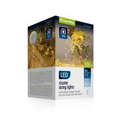 Світлодіодна гірлянда ColorWay (CW-G-200L6VC) 200 LED, 6 м, 8 функцій, мідна струна теплий колір 220V
