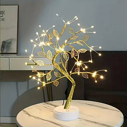 Декоративний світильник-нічник золоте дерево 50см - оригінал