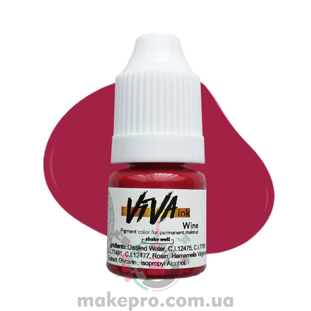 4 ml Пігмент Viva ink Lips №10 "Wine", фото 1