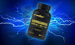 Ашваганда + Магній В6 IronFlex Ashwadandha KSM-66 + Magnez 90 caps
